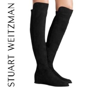 NEW Stuart Weitzman Black Over the Knee Lander Boots